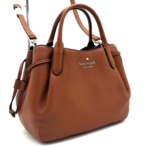 Kate Spade Small Dumpling Satchel Bag Brown (NWT) - Picture 3 of 11